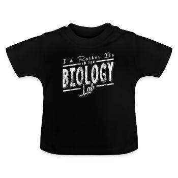 Biology Lab - Baby Bio-T-Shirt mit Rundhals - Schwarz - Vorne