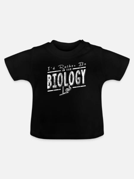 Biology Lab - Baby Bio-T-Shirt mit Rundhals - Schwarz