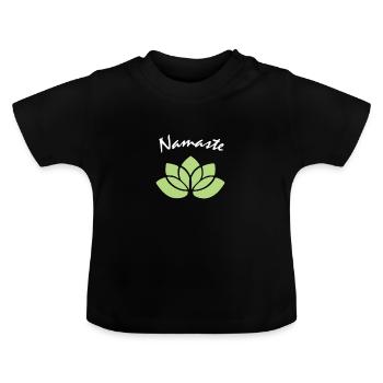 Namaste - T-shirt bio col rond Bébé - noir - Devant