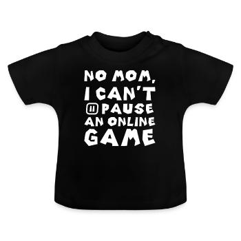 Gaming Online Game Nerd Geek Retro Computer - Baby Bio-T-Shirt mit Rundhals - Schwarz - Vorne