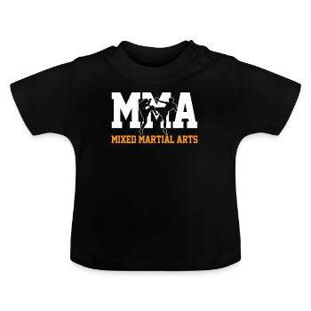 MMA SHIRT - Baby Bio-T-Shirt mit Rundhals - Schwarz - Vorne