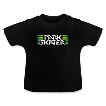 SKATER SHIRT - Baby Bio-T-Shirt mit Rundhals - Schwarz - Vorne