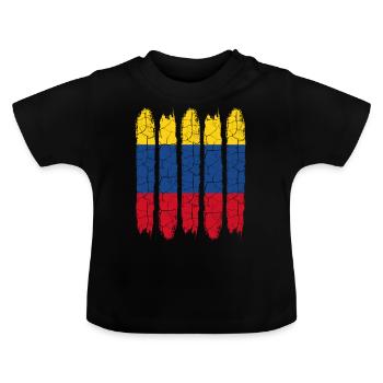 Colombie - T-shirt bio col rond Bébé - noir - Devant