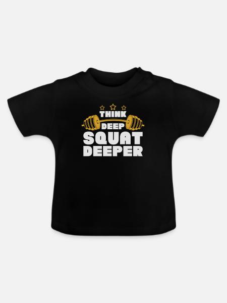 Kraftsport - Baby Bio-T-Shirt mit Rundhals - Schwarz