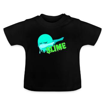 bave - T-shirt bio col rond Bébé - noir - Devant