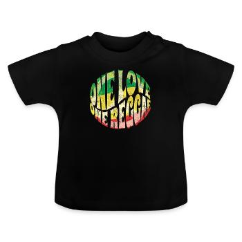 Musique Reggae - T-shirt bio col rond Bébé - noir - Devant