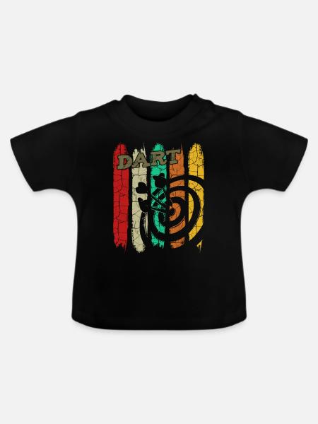 Dart - Baby Bio-T-Shirt mit Rundhals - Schwarz