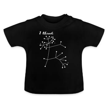 Darwin Baum der Lebenswissenschaften Biologie - Baby Bio-T-Shirt mit Rundhals - Schwarz - Vorne
