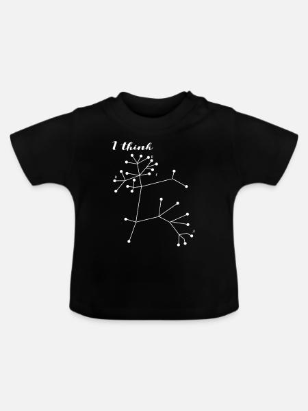 Darwin Arbre des sciences de la vie Biologie - T-shirt bio col rond Bébé - noir