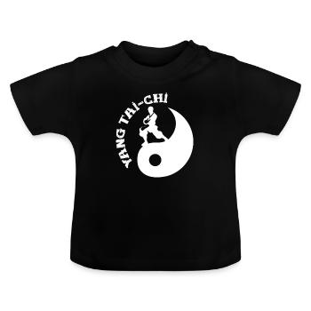 Yang Tai-Chi - Baby Bio-T-Shirt mit Rundhals - Schwarz - Vorne