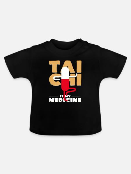 Tai Chi - Baby Bio-T-Shirt mit Rundhals - Schwarz