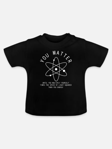 SCIENCE - Baby Organic T-Shirt with Round Neck - black