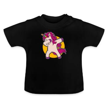 Drôle dire cadeau de chemise drôle - T-shirt bio col rond Bébé - noir - Devant