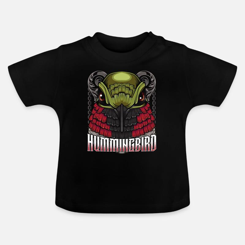 colibri - T-shirt bio col rond Bébé - noir