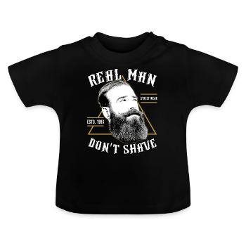 Hipster Hipsters - Baby Organic T-Shirt with Round Neck - black - Front
