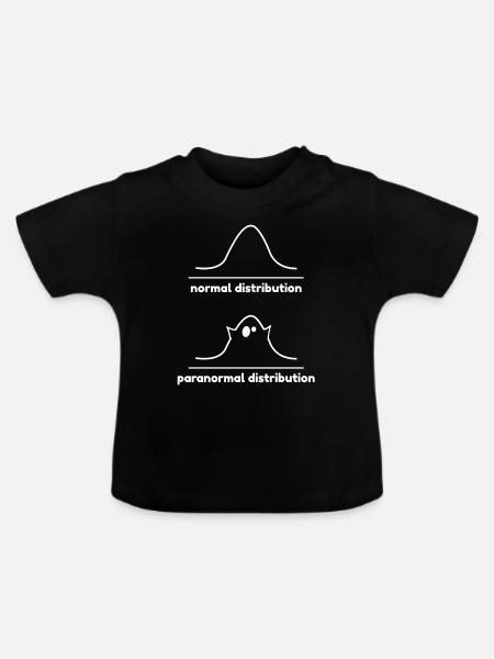 Paranormal Distribution - Baby Organic T-Shirt with Round Neck - black