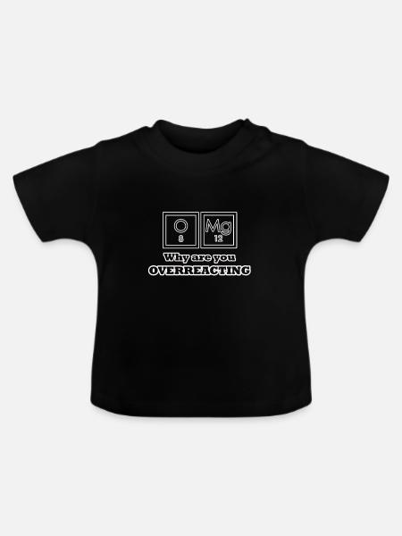 Overreacing - Chemistry - Baby Bio-T-Shirt mit Rundhals - Schwarz