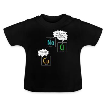Chemie Witz - Baby Bio-T-Shirt mit Rundhals - Schwarz - Vorne