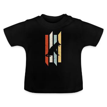 Allemand berger allemand cadeau de Berger Allemand Shepherd - T-shirt bio col rond Bébé - noir - Devant