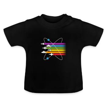 science fiction Geschenk Film Buch - Baby Bio-T-Shirt mit Rundhals - Schwarz - Vorne