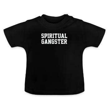 Gangster spirituel - T-shirt bio col rond Bébé - noir - Devant