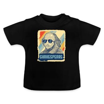 Shakespeare Littérature Hamlet Retro cadeau - T-shirt bio col rond Bébé - noir - Devant