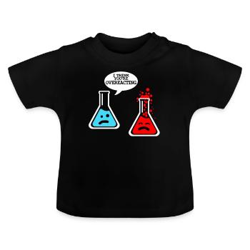 Chemie - Baby Bio-T-Shirt mit Rundhals - Schwarz - Vorne
