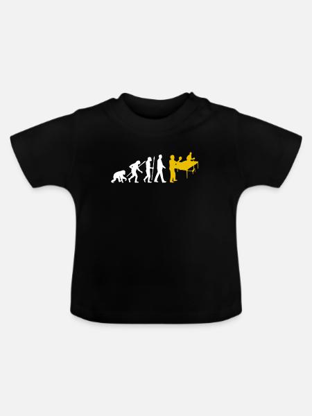 Evolution Table tennis tischtennis - Baby Bio-T-Shirt mit Rundhals - Schwarz