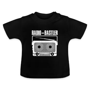 Radio hobbyist - Baby Organic T-Shirt with Round Neck - black - Front