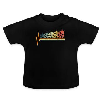 Marienkaefer Insekten - Baby Bio-T-Shirt mit Rundhals - Schwarz - Vorne