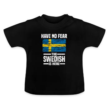 Suède Suède Suédois Cadeau Pour La Suède - T-shirt bio col rond Bébé - noir - Devant