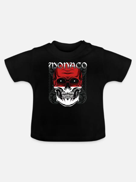 Monaco - Baby Bio-T-Shirt mit Rundhals - Schwarz