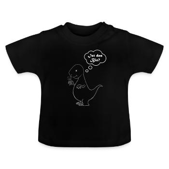 Ist das Bio - Dinosaurier - Baby Bio-T-Shirt mit Rundhals - Schwarz - Vorne