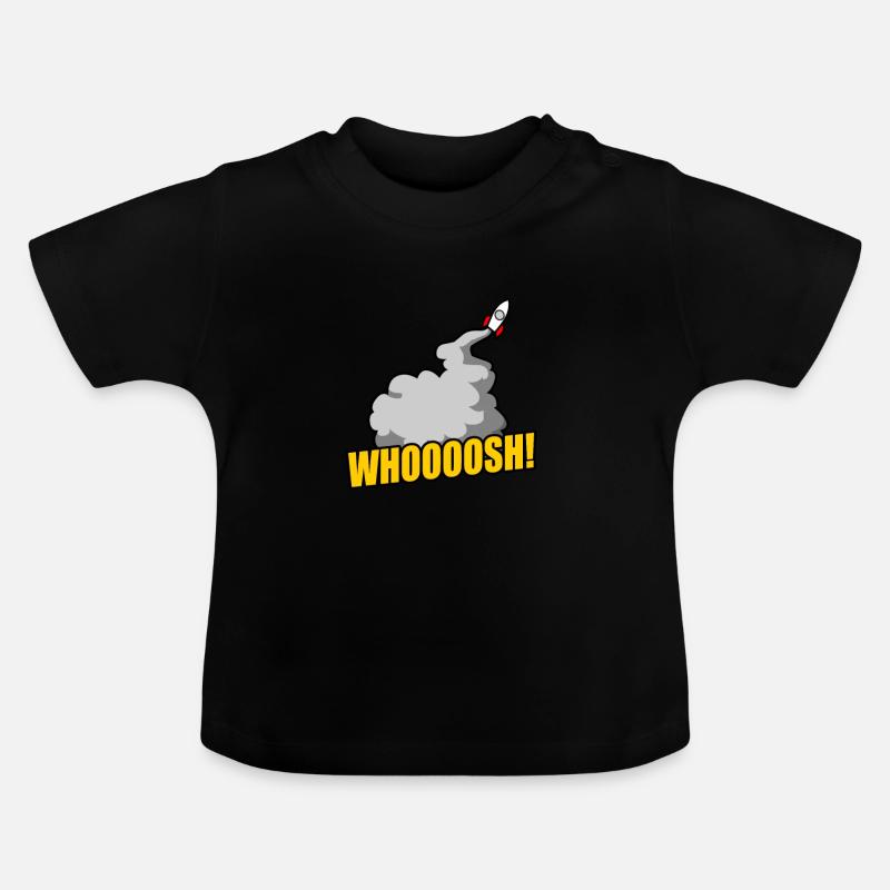 Fusée espace espace mars espace espace espace galaxie - T-shirt bio col rond Bébé - noir