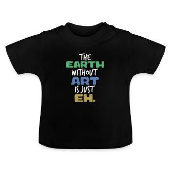 ART - Baby Bio-T-Shirt mit Rundhals - Schwarz - Vorne