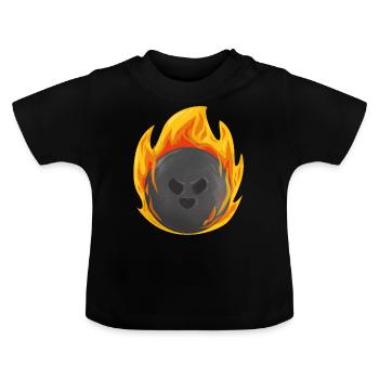 Bowling Bowler Bowling Ball Pins Cadeau De Grève - T-shirt bio col rond Bébé - noir - Devant