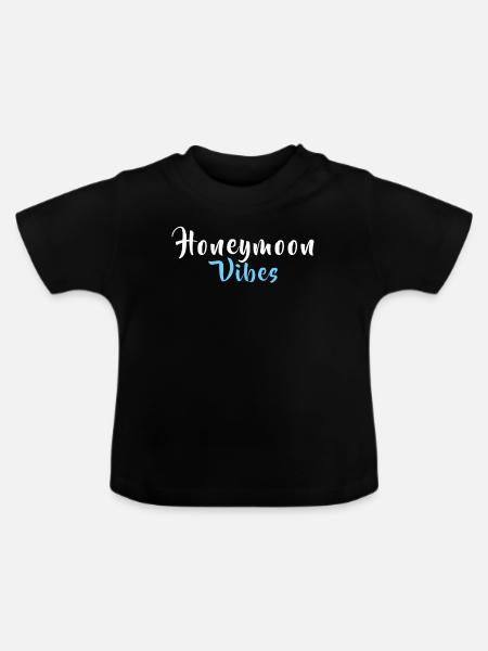 HONEYMOON SHIRT - Baby Bio-T-Shirt mit Rundhals - Schwarz