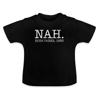 Rosa Parks - Baby Bio-T-Shirt mit Rundhals - Schwarz - Vorne