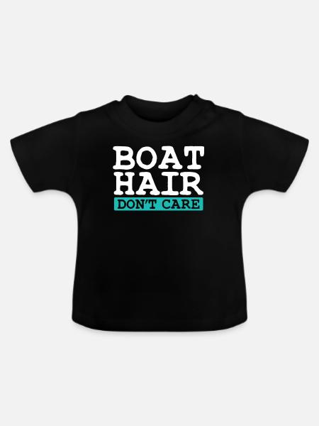 Boot - Baby Bio-T-Shirt mit Rundhals - Schwarz