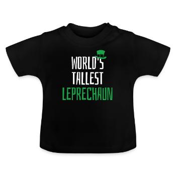 ST PATRICKS DAY LEPRECHAUN - Baby Bio-T-Shirt mit Rundhals - Schwarz - Vorne