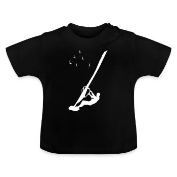 WIND SURF SHIRT - Baby Bio-T-Shirt mit Rundhals - Schwarz - Vorne