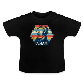 Alexander Hamilton - Baby Organic T-Shirt with Round Neck - black - Front