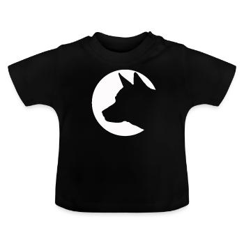 Hundeliebe - Baby Bio-T-Shirt mit Rundhals - Schwarz - Vorne
