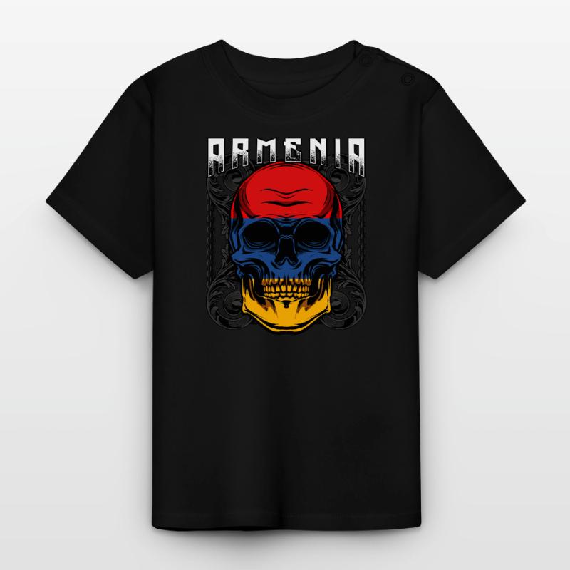 Armenian skull Yerevan Sevan gift idea Baby Organic T-Shirt with Round Neck