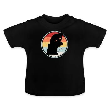 Philosopher RETRO COLLECTION - Baby Organic T-Shirt with Round Neck - black - Front