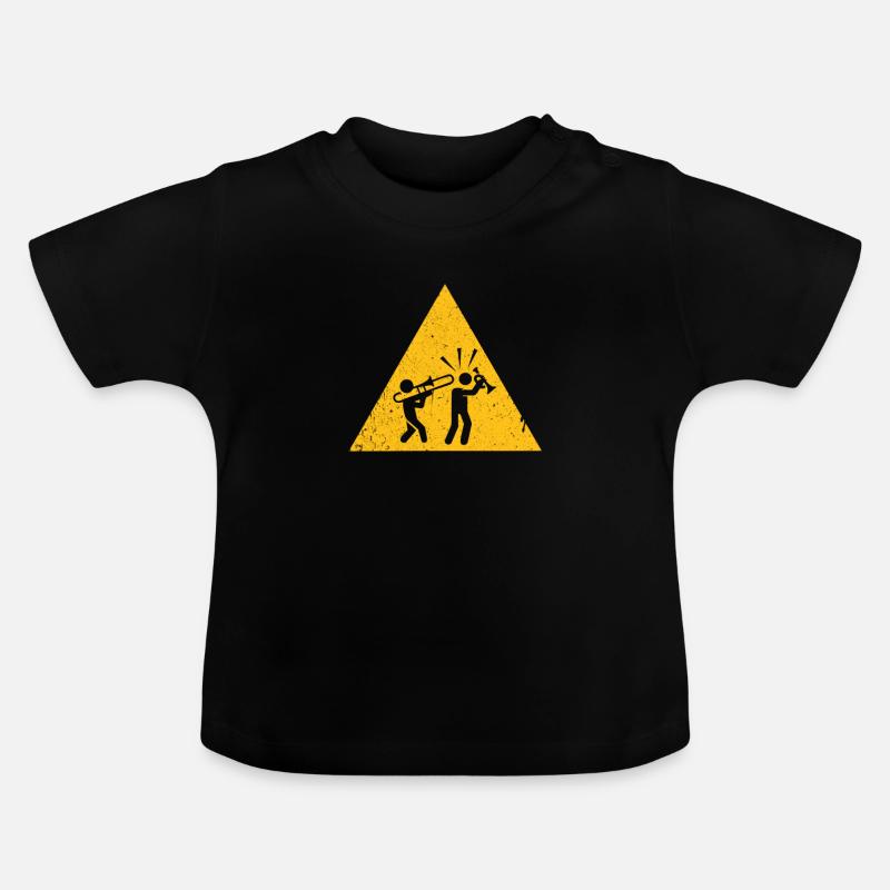 trombone - T-shirt bio col rond Bébé - noir