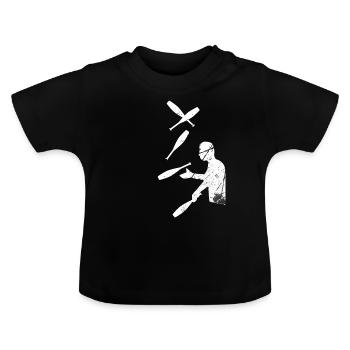 T-shirt Jongleur - T-shirt bio col rond Bébé - noir - Devant