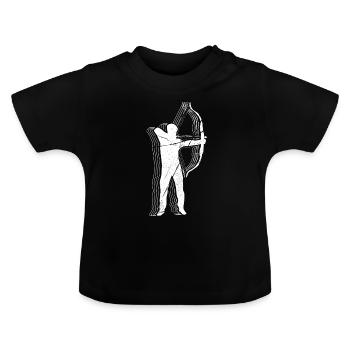 T-shirt Archer - T-shirt bio col rond Bébé - noir - Devant