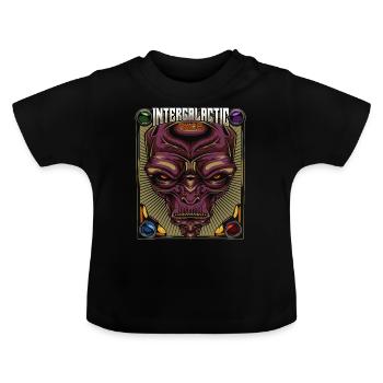 Alien - Baby Organic T-Shirt with Round Neck - black - Front