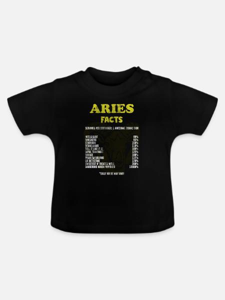 Widder - Baby Bio-T-Shirt mit Rundhals - Schwarz